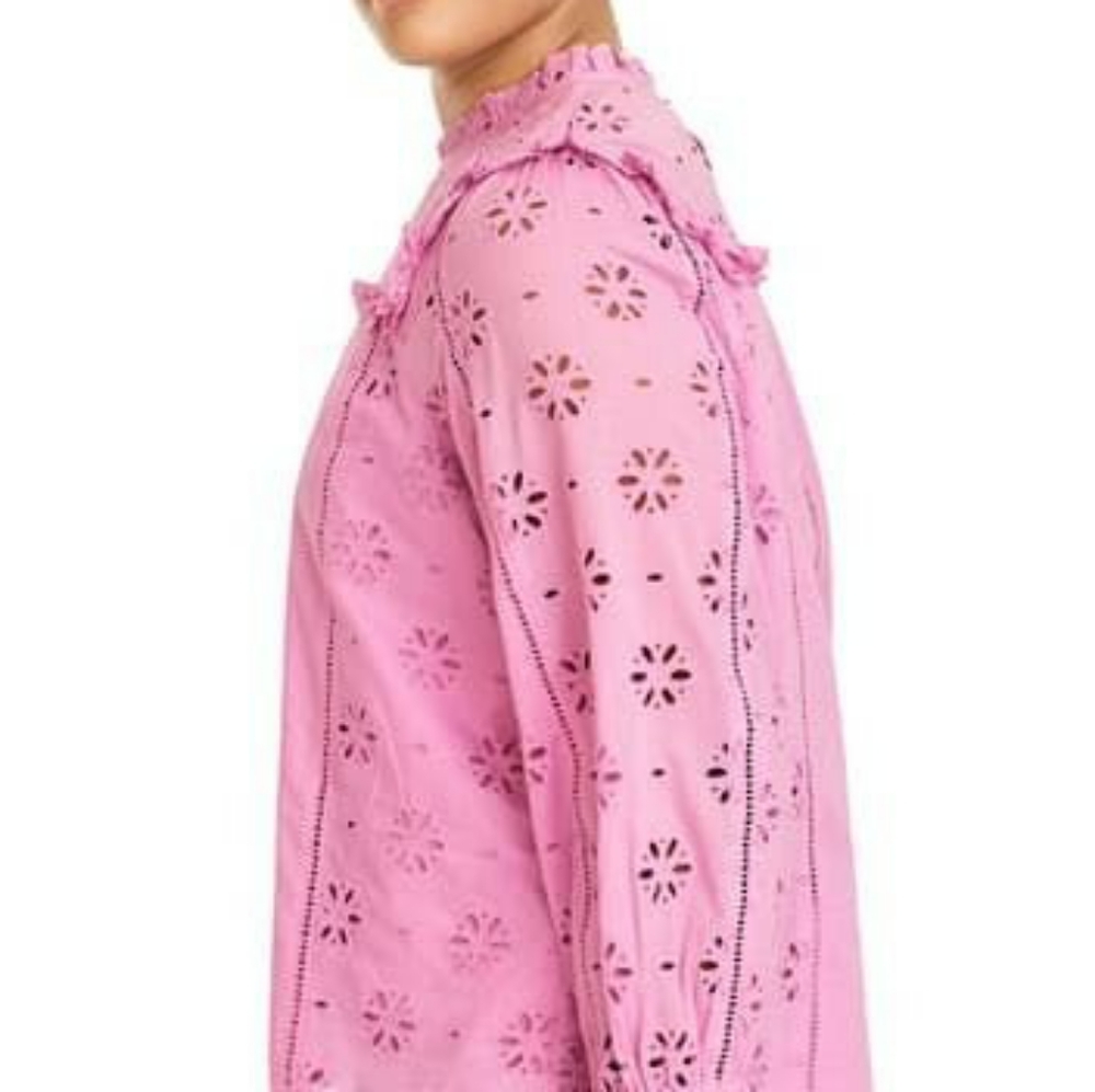 J. crew Ruffle Neck top - Picture 5 of 7